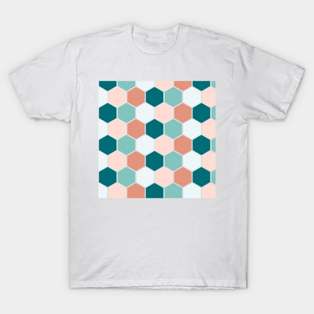 Seamless pattern with hexagons T-Shirt by oscargml